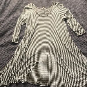 striped tshirt dress